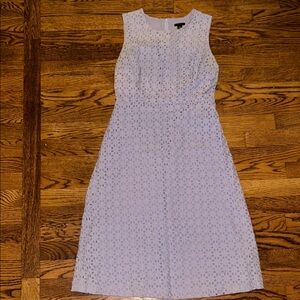 Ann Taylor Light Periwinkle Blue Lace Midi Dress